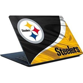 Skinit Skinit Laptop Skin Accompated مع كمبيوتر محمول سطحي - تصميم NFL Pittsburgh Steelers المرخص رسميًا