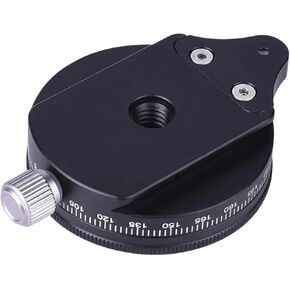 Camera Pase with A Style Plate, 0.95Cm Screw Aluminum Panoramic Ball Tripod Head with Bubble L, Load Ca G