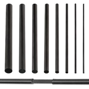 8pcs Carbon Fiber Stick Tip Kit Fishing Rod Sticks Repair Kit Rod Building Supplies for Baitcasting Rods Spinnning Rods Repair Fishing