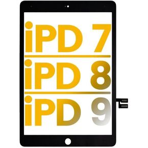 بالنسبة إلى iPad 7/8/9 Gen 10.2 بوصة شاشة تعمل باللمس الزجاجي Digitizwer Flex Replace A2197/A2198/A2200 A2270/A2428/A2429/A2430 مع مادة لاصقة مثبتة مسبقًا (ليس شاشة LCD) (أسود)
