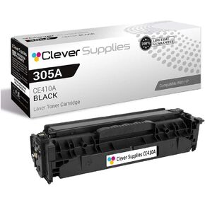 Clever Supplies CS Compatible Toner Cartridge Replacement for HP PRO 400 Color M451NW CE410A Black HP 305A PRO 300 Color M375NW M451 M451DN M451DW M451NW M475 M475DW