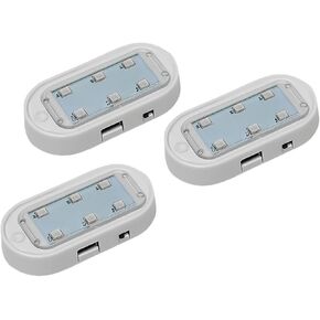 3PCS Touch Sensor USB LED Ambient Lights for Car Wireless Colorful Atmosphere Lamp Auto Interior Decorative RGB Mini Night Lamp(Changeable)