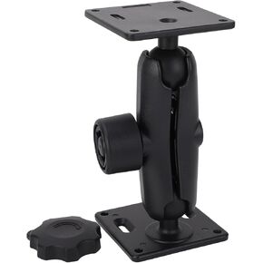 1.5 Inch Dual Ball Mount Base, Multi Angle Drill Base C Size Prevents Theft Fish Finder Mount for Tablets, Cell Phones, Fishfinders