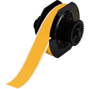 Brady B30C-1125-569-YL 100' Length x 1.125" Width, B-569 Hi-Performance Polyester, Yellow BBP31 Low-Halide Tape