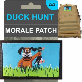 RedheadedTshirts - Duck Hunt Tactical Morale Patch - Military Patches for Backpacks, Operator Baseball Caps, Plate Carriers, Military Army Gears & Vests - Made in The USA - 2x3 Morale Patches