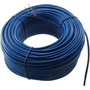 CablesOnline, 250ft Slim Mini CAT6 28-AWG Pure Copper Bulk Network Cable, OD/0.141" (3.6mm) Blue, U6-B250MB