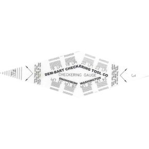 UJ Ramelson Co Dem-Bart Checkering Gauge for Gunsmith Gunstock Measuring Patterns