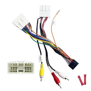 16Pin ISO Aftermarket Radio Harness Adapter for Subaru Forester 2008-2011 with Audio Input SWC, 16Pin Android Car Stereo Wiring Harness with Reverse Cable for Forester