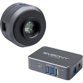 SVBONY SC715C TELESCOPE PLAINTARY CAMERATY ، 1.45μm Micro Pixel IMX715 Color Astrology Camera ، Electronic Eyepiece with SV241 Astrology Telescope Power Adapter for For STORMOLICAL PHOLETARY PHOLETAR