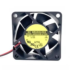 لـ 6025 DC 24V 0.15A AD0624HB-A70GL FAN 6CM