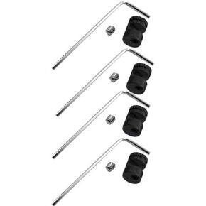 TEAMWILL 4Sets Stainless Steel Thumb Stud Fit for Buck 110 and Other Folding Knife (Silver)