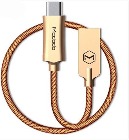 Mcdodo Smart LED 6FT/1.8M Auto Disconnect iPhone Nylon Braided Sync Charge USB Data Cable Compatible Phone 14/13/12/11 Pro max in Saudi Arabia
