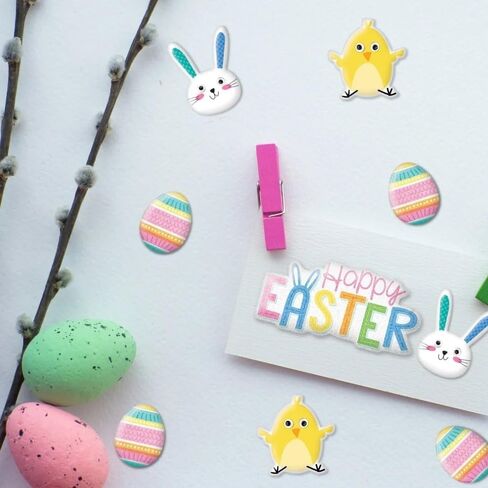 Multicolor Puffy Easter Stickers - 3.25" x 3", 1 Piece - Multicolor Decorative Stickers, Perfect for Exciting Easter Craft Accessory in Saudi Arabia
