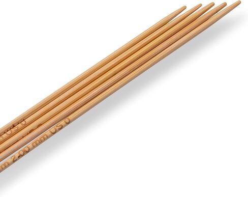 Prym 6" Double Point Bamboo, 3mm Knitting Needles, Natural 5 Count in Saudi Arabia