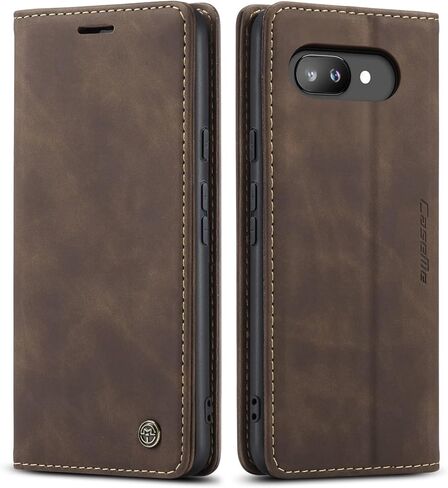 Kowauri for Google Pixel 9a Case, Leather Wallet Case Classic Design with Card Holder Slot and Magnetic Closure Flip Fold Shockproof Durable Protective Phone Case for Google Pixel 9a (Coffee) in Saudi Arabia