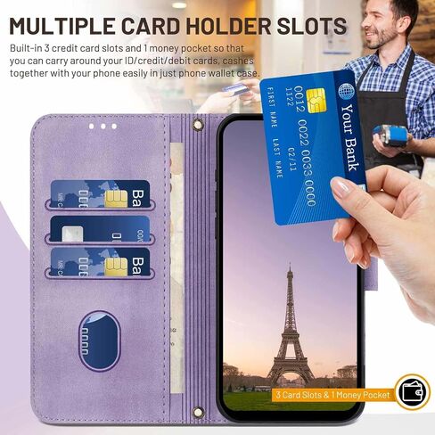 JanCalm for Galaxy A16 5G Phone Case Wallet, Card Holder Cash Slots, Wrist Strap, Minimalist Designed Cover, Premium PU Leather Protective, Stand Flip Cases for Samsung A16 (Mint) in Kuwait