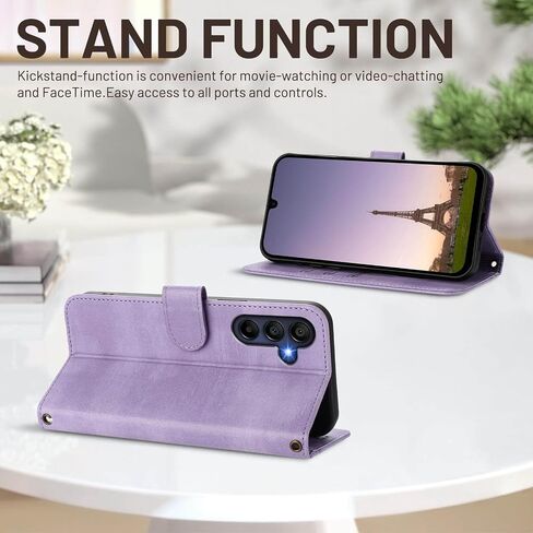 JanCalm for Galaxy A16 5G Phone Case Wallet, Card Holder Cash Slots, Wrist Strap, Minimalist Designed Cover, Premium PU Leather Protective, Stand Flip Cases for Samsung A16 (Mint) in Kuwait