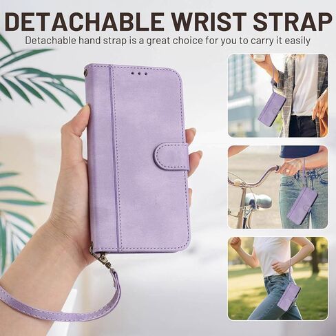 JanCalm for Galaxy A16 5G Phone Case Wallet, Card Holder Cash Slots, Wrist Strap, Minimalist Designed Cover, Premium PU Leather Protective, Stand Flip Cases for Samsung A16 (Mint) in Kuwait