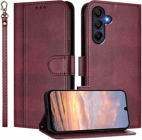 JanCalm for Galaxy A16 5G Phone Case Wallet, Card Holder Cash Slots, Wrist Strap, Minimalist Designed Cover, Premium PU Leather Protective, Stand Flip Cases for Samsung A16 (Mint) in Kuwait