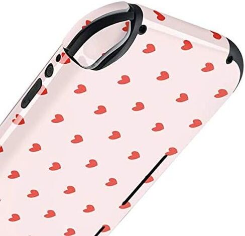 Skinit Decal Gaming Skin Compatible with Nintendo Switch Lite - Pink and Red Hearts Design in Saudi Arabia