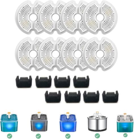 4 Pack Filters for 67oz/2l Cat Water Fountain Filter replacement Compatible with AONBOY & iPettie & Wonder Creature Pet Fountain NEUCOMBBT in Kuwait