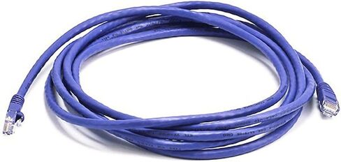 Monoprice 10FT 24AWG Cat6 550MHz UTP إيثرنت كابل الشبكة النحاسية العارية - أرجواني in Saudi Arabia
