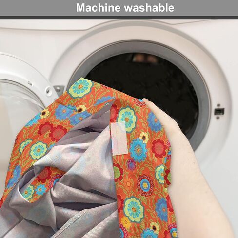 Ambesonne Abstract Geometry Dog Crate Cover, Style Motifs in Squares Rhythmic Arrangement, Easy to Use Pet Kennel Cover for Small Dogs Puppies Kittens, 18 Inch, Blue White in Kuwait