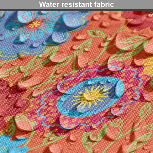 Ambesonne Abstract Geometry Dog Crate Cover, Style Motifs in Squares Rhythmic Arrangement, Easy to Use Pet Kennel Cover for Small Dogs Puppies Kittens, 18 Inch, Blue White in Kuwait