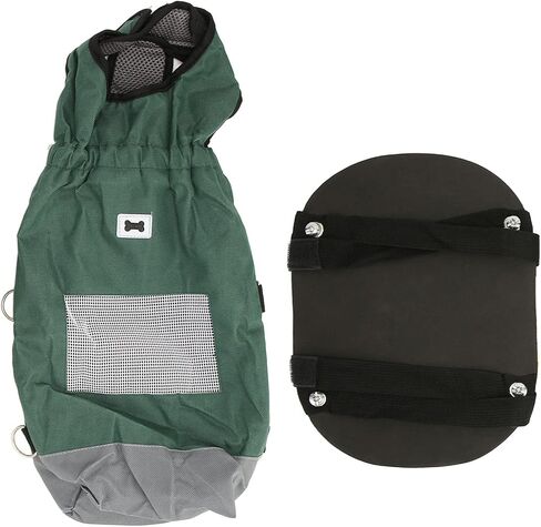 سكوتر مشي للكلاب من Pssopp، حقيبة سحب للحيوانات الأليفة مصنوعة من نسيج أكسفورد قابل للتنفس، كرسي متحرك ثابت للحيوانات الأليفة للكلاب الكبيرة في السن L (مناسب لوزن 6.5‑9 كجم/14.3‑19.8 رطل) in Kuwait