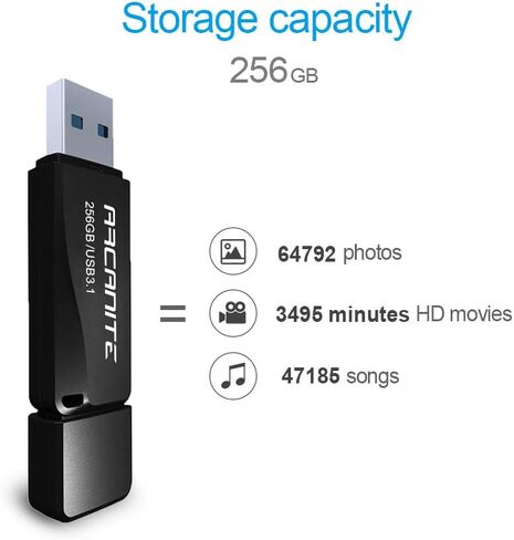 256GB USB 3.1 Flash Drive - Optimal Read speeds up to 400 MB/s, Write speeds up to 100 MB/s (AK58256G) in Saudi Arabia