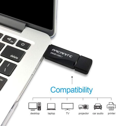 256GB USB 3.1 Flash Drive - Optimal Read speeds up to 400 MB/s, Write speeds up to 100 MB/s (AK58256G) in Saudi Arabia