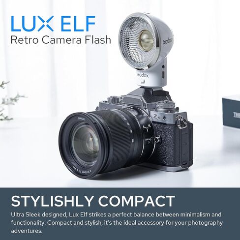 Godox Lux Senior Retro Camera Flash GN14,3.7V/1700mAh Rechargeable Battery in Saudi Arabia