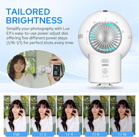 Godox Lux Senior Retro Camera Flash GN14,3.7V/1700mAh Rechargeable Battery in Saudi Arabia