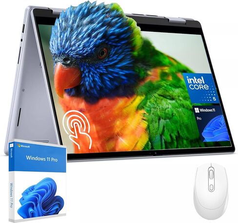 Dell Inspiron 2-in-1 Business Business Captop-14 "FHD+ Touchscreen ، Intel 10-Core 5-120U ، 64GB DDR5 ، 1TB SSD ، Wi-Fi ، Bluetooth ، HDMI ، Windows 11 Pro ، W/Hoouwrd Associory in Kuwait