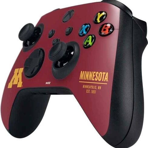ألعاب Skinit Scenit Skining متوفرة مع وحدة تحكم Xbox Series X - تصميم النصوص الرياضية بجامعة مينيسوتا المرخصة رسميًا in Kuwait