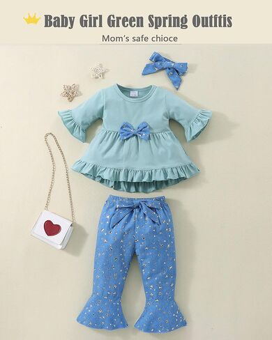 Slylynx 3T Girl Clothes Summer Toddler Girl Clothing Short Pants Set Spring Baby Girl Clothes 3-4 Year Old Little Girl Outfits 3-4T in Kuwait