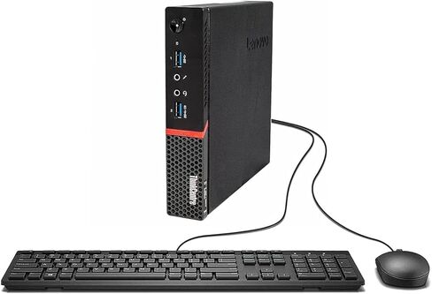 Lenovo ThinkCentre M700 Tiny Business Desktop PC, Intel Quad Core i5-6500 3.2GHz, 16G DDR4, 256G SSD, WiFi, Keyboard & Mouse, 2 DisplayPort, Windows 11 Pro (Renewed) in Saudi Arabia