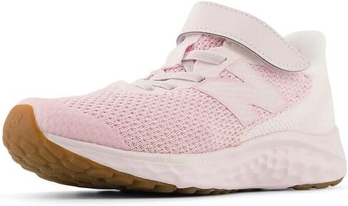 حذاء جري New Balance Fresh Foam Arishi V4 بنجي مع حزام علوي، أسود/أزرق عقيقي/برتقالي حارق، مقاس 2.5 × عرض أمريكي للجنسين للأطفال الصغار in Saudi Arabia