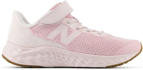 حذاء جري New Balance Fresh Foam Arishi V4 بنجي مع حزام علوي، أسود/أزرق عقيقي/برتقالي حارق، مقاس 2.5 × عرض أمريكي للجنسين للأطفال الصغار in Saudi Arabia