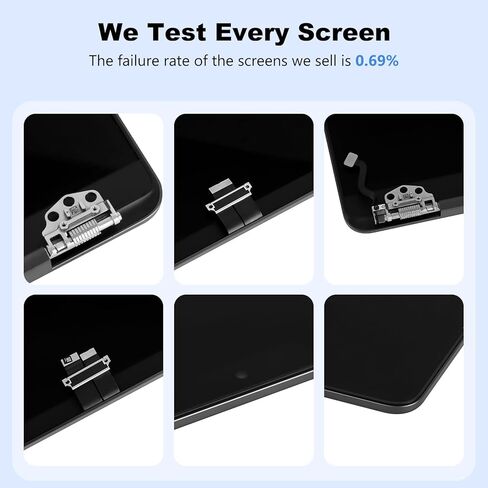 A2991 استبدال الشاشة A2991 LCD لـ 16 بوصة MacBook Pro M3 2023 سنة 3024 × 1964 التجميع الكامل للاستبدال لـ EMC 8410 Black in Saudi Arabia