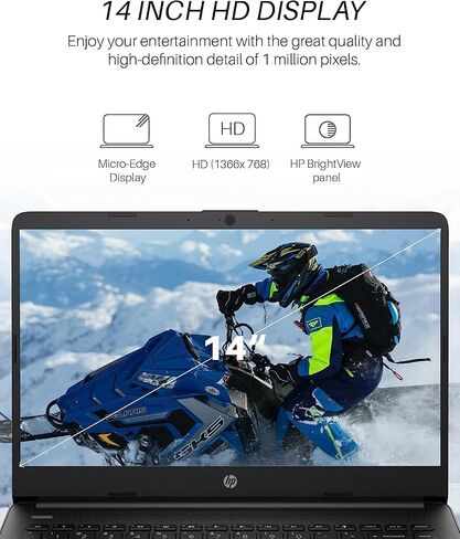 HP 14 "Ultral Light Labtops ، Intel Celeron N4120 ، ذاكرة وصول عشوائي 16 جيجا بايت ، تخزين 384 جيجابايت (128 جيجا بايت EMMC+256 جيجا بايت Micro SD) ، مع ترخيص عمر Office و Windows 11 Pro ، Long Battery ، Wi-Fi ، MicroSD ، HDMI ، Rose Gold ، Rose Gold in Saudi Arabia