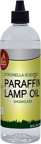 Ner Mitzvah Citronella Scented Lamp Oil, 1 Gallon - Smokeless and Odorless Insect and Mosquito Repellent Paraffin Lamp Oil for Indoor and Outdoor Lanterns, Torches, Oil Candle in Saudi Arabia