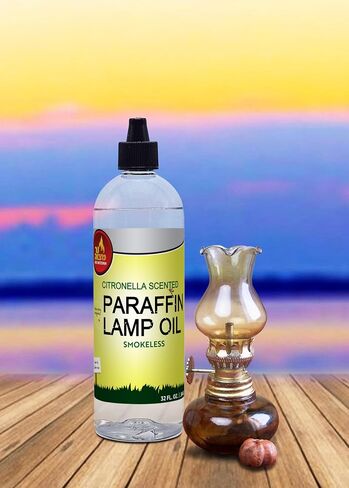 Ner Mitzvah Citronella Scented Lamp Oil, 1 Gallon - Smokeless and Odorless Insect and Mosquito Repellent Paraffin Lamp Oil for Indoor and Outdoor Lanterns, Torches, Oil Candle in Saudi Arabia