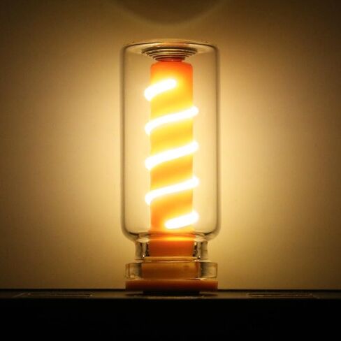 Lights by Night, Spiral Mini LED Bulb Lamp, Plug-in, Ideal for Bedroom, Nursery, Car USB Atmosphere Light, Multi-Color (Warm White) in Kuwait