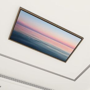 4 Pack Fluorescent Light Covers for Ceiling Lights Panoramic river view Dutch historic city Deventer Decorative Magnetic Fluorescent Light Filters for Classroom Office Home 4x2 ft