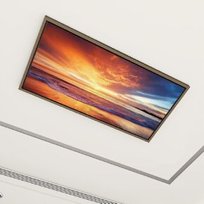 4 Pack Fluorescent Light Covers for Ceiling Lights Sunset beautiful lake Minnesota Decorative Magnetic Fluorescent Light Filters for Classroom Office Home 4x2 ft