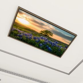 4 Pack Fluorescent Light Covers for Ceiling Lights Beautiful tropical white sandy beach Decorative Magnetic Fluorescent Light Filters for Classroom Office Home 4x2 ft