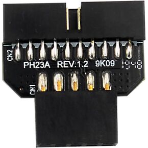 PH23 Motherboard USB3.0 19Pin إلى USB2.0 9P موصل أنثى قابلة للتبديل إلى محول الذكور (PH23B)