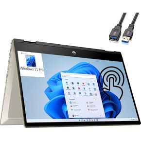 HP Pavilion X360 2-in-1 14 "FHD Touchscreen Business Business Captop ، Intel Quad-Core I5-1135G7 (Beat I7-1065G7) ، 32GB DDR4 RAM ، 1TB PCI