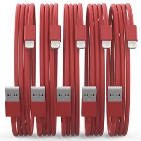 Apple MFi Certified iPhone Charger 5pack [6/6/6/10/10FT] Long Lightning Cable Fast Charging Cord iPhone Charging Cable for iPhone 14/14 Pro/Max/13/12/11 Pro Max/XS MAX/XR/XS/X/8/Plus